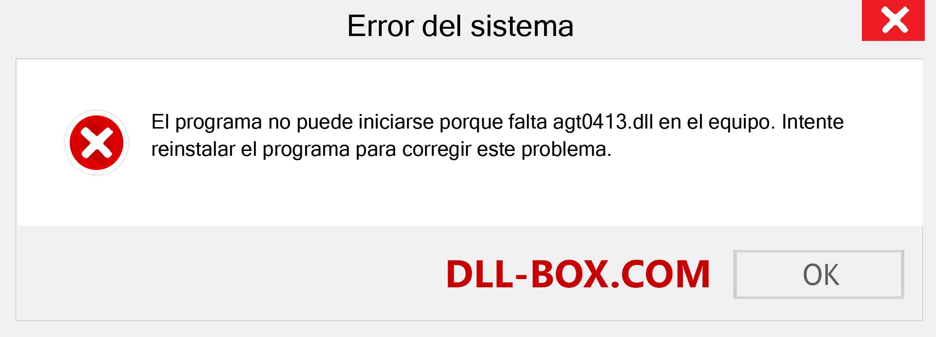 ¿Falta el archivo agt0413.dll ?. Descargar para Windows 7, 8, 10 - Corregir agt0413 dll Missing Error en Windows, fotos, imágenes